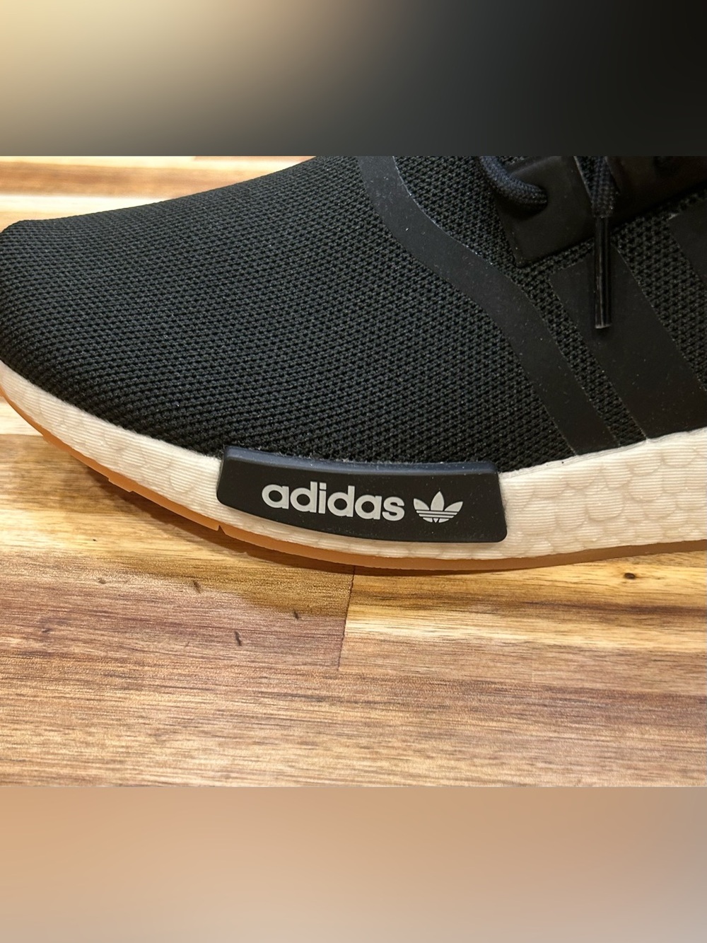 (Brand New) Men’s 8 1/2 Adidas NMD R1 Primeblue “Gum Bottoms” - Picture 12 of 15
